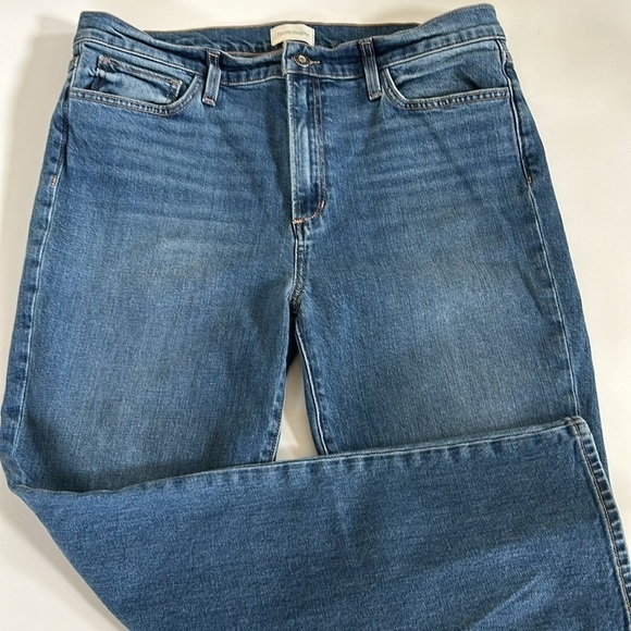 FAVORITE DAUGHTER The Erin High Rise Slim Straight Jeans Size 32 Inseam 27” EUC - Picture 4 of 13